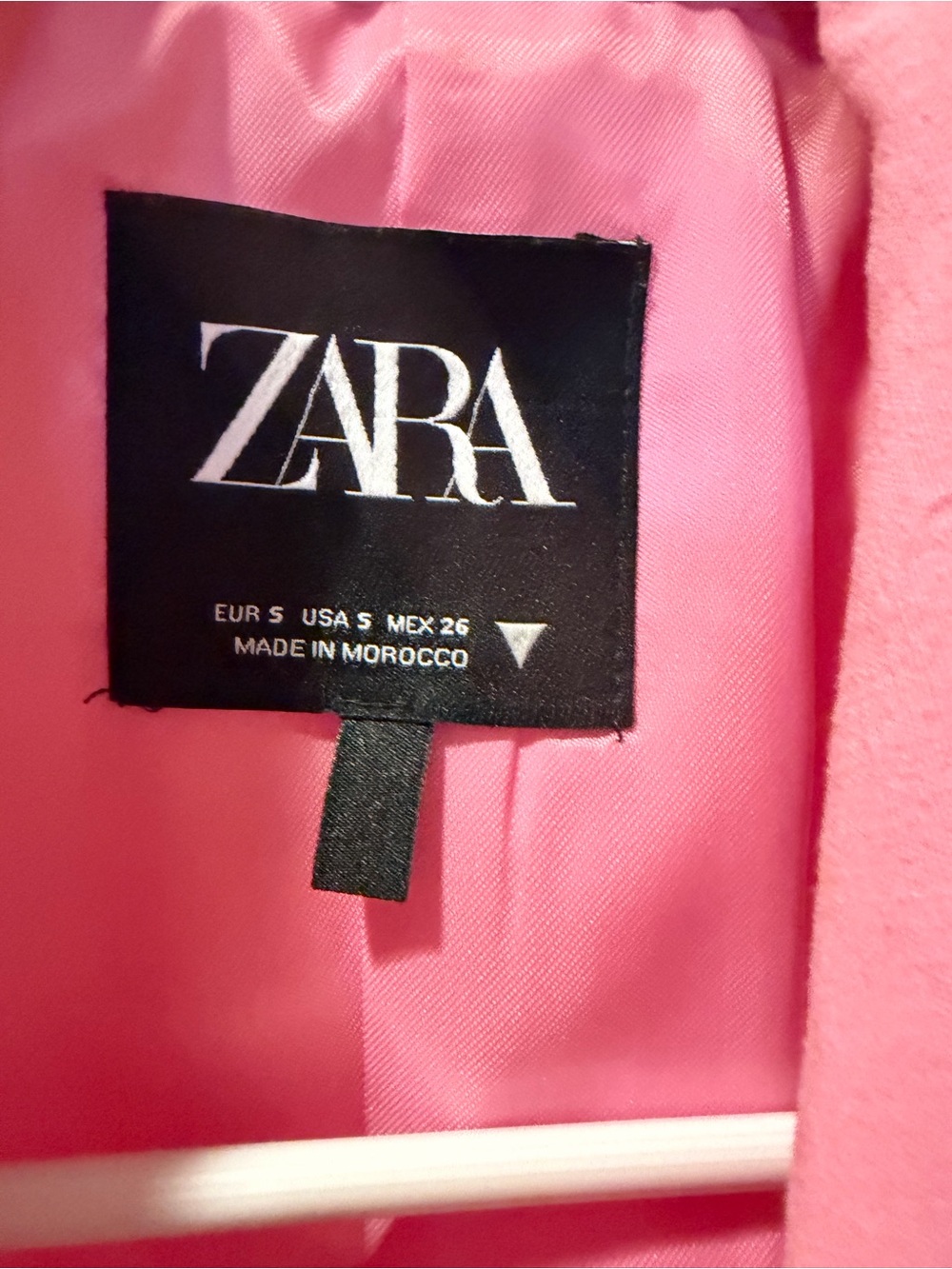 ZARA Pink Cropped Blazer Jacket - Picture 2 of 3